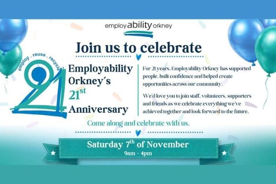 Celebrating 21 Years of Employability Orkney - Open Day