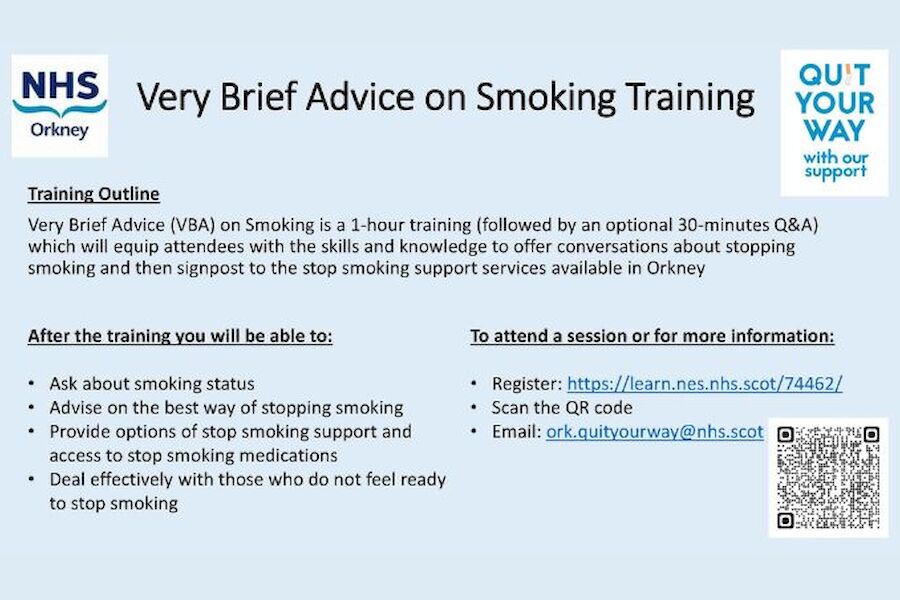 Very Brief Advice on Smoking Training (24 April 2025)