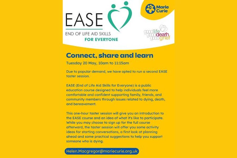 EASE (End of Life Aid Skills for Everyone) - taster session