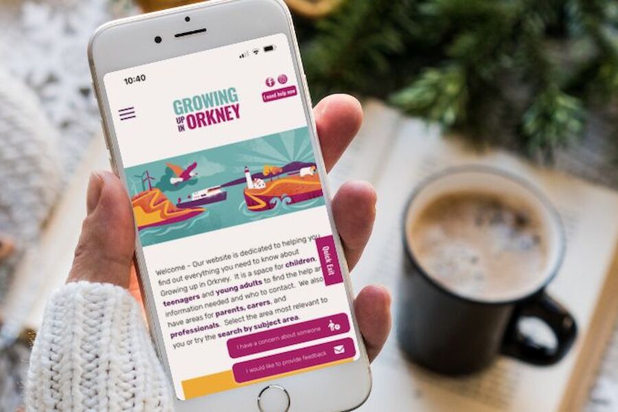 Relaunch of the Growing Up in Orkney website