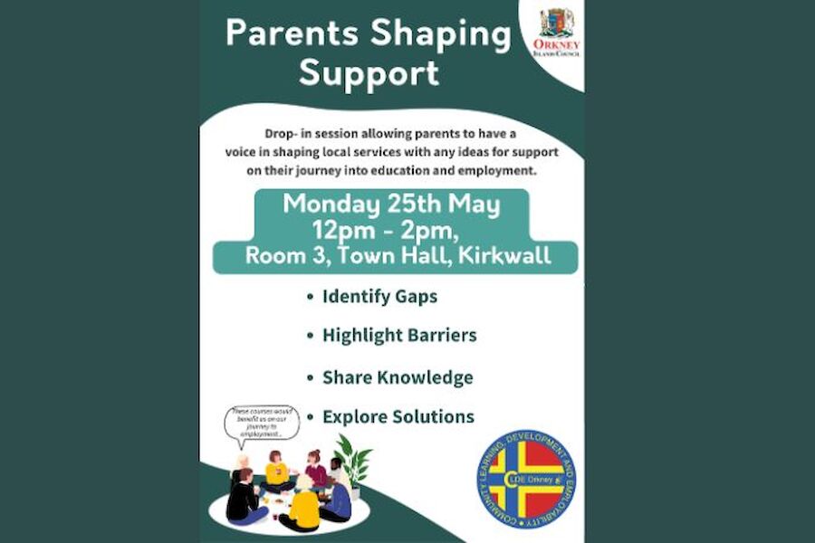 Parents Shaping Support drop-in event