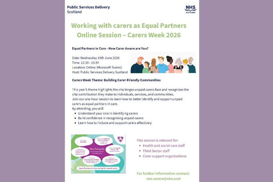 Working with carers as Equal Partners Online Session &ndash; Carers Week 2026