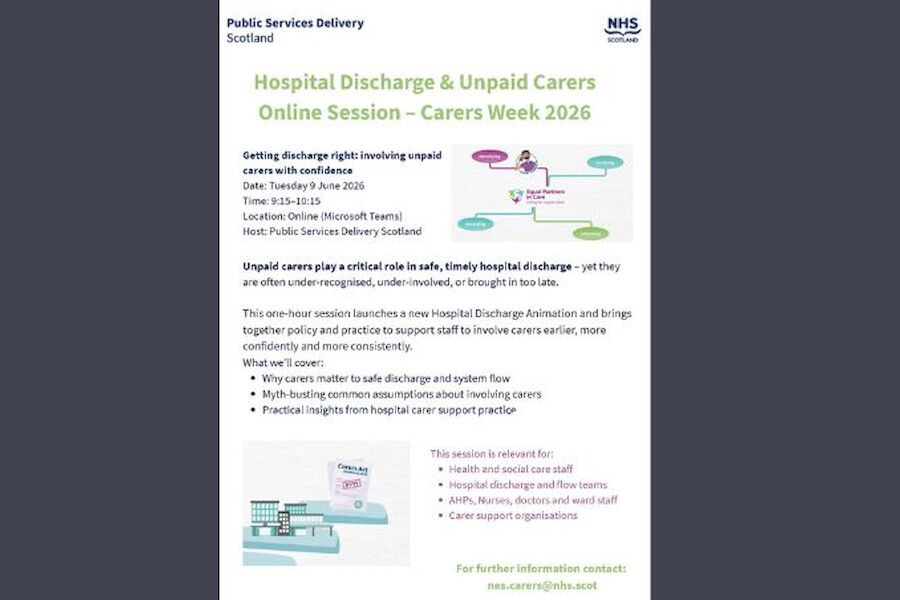 Hospital Discharge & Unpaid Carers Online Session – Carers Week 2026