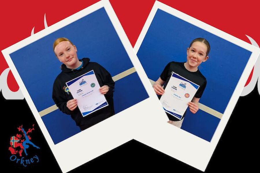 Orkney gymnasts receive their Saltire Awards