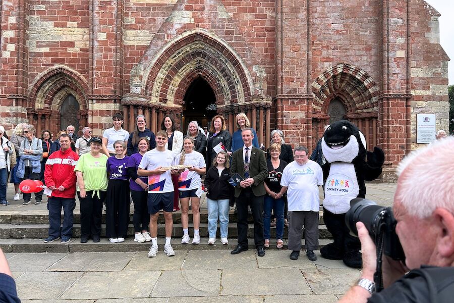 Kirkwall celebrates the Kings Baton Relay